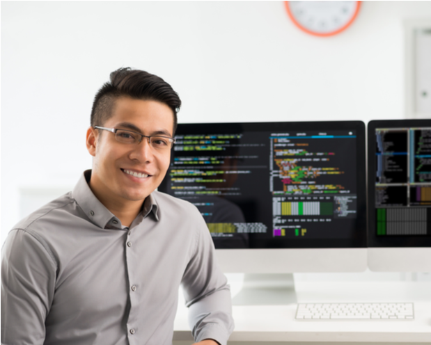 Software engineering professional at work